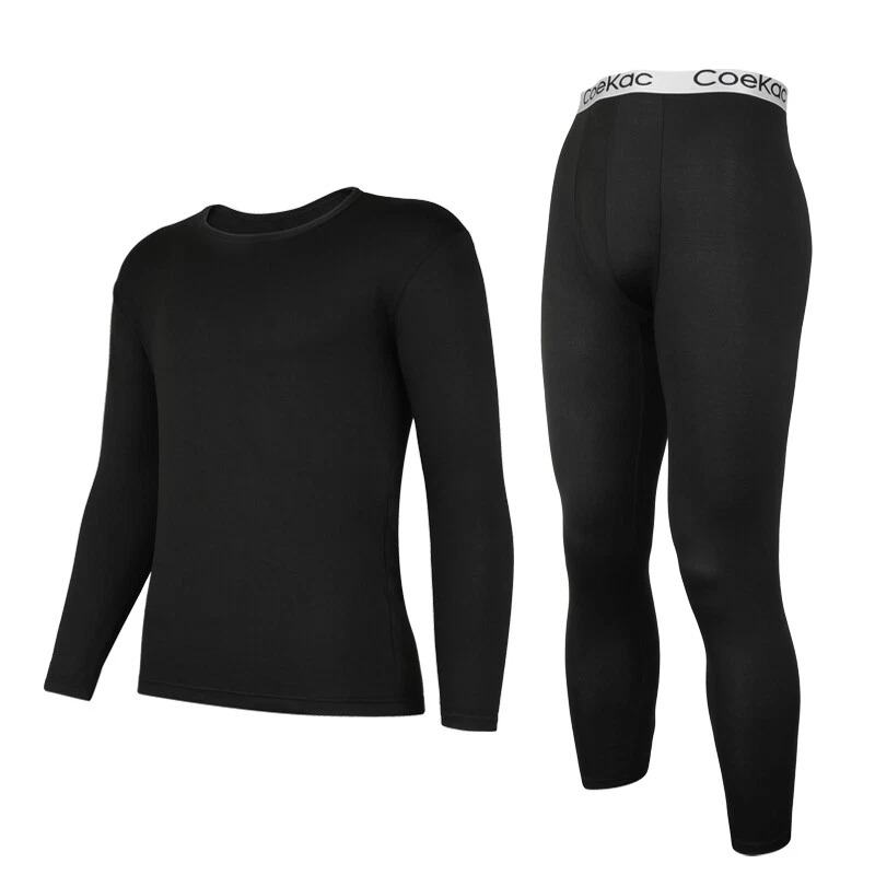 Fleece Lined Thermal Underwear set laid flat