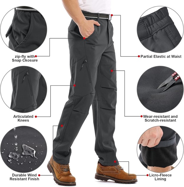 Unisex Fleece Lined Summit Pants | Warm Waterproof 2026