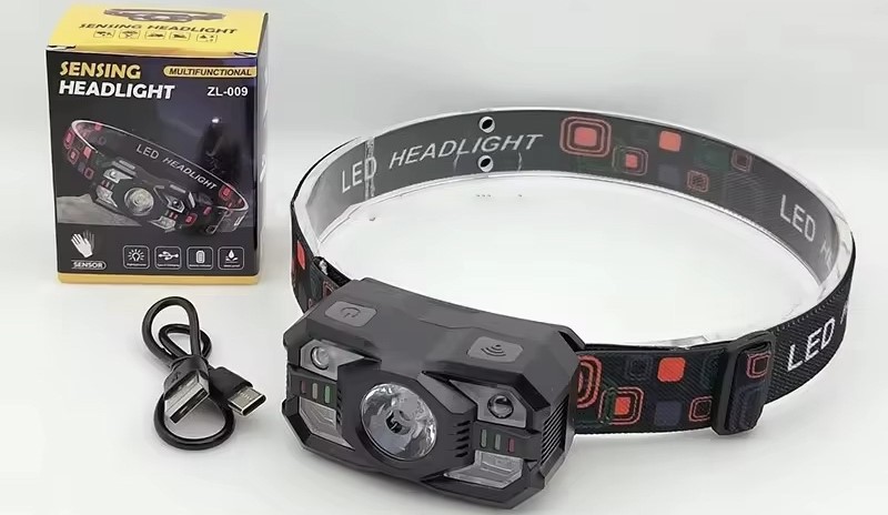 waterproof hiking recargeable headlamp